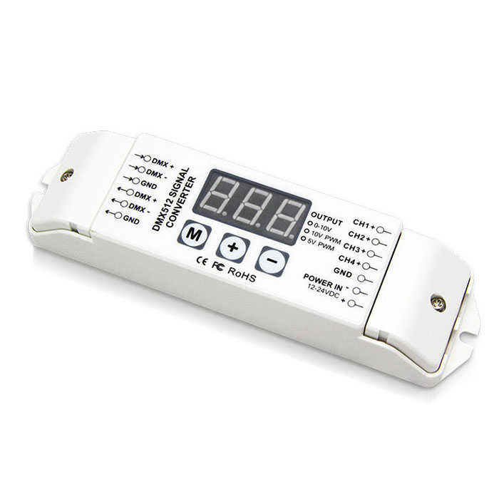 DC12V-24V DMX512 Signal Converter BC-834-010V PWM DC12V-24V DMX512 Signal Converter BC-834-010V PWM